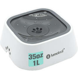 LumoLeaf миска для собак, антипроливна поїлка для води, повільна подача, дорожня миска для собак і котів