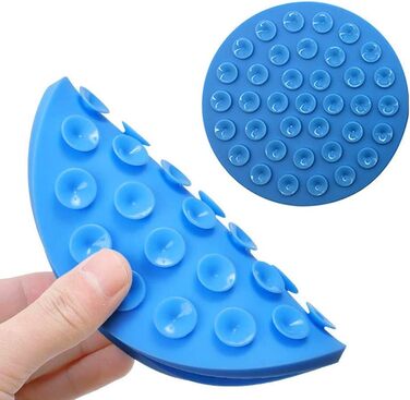 Килимок для миття собак і котів EXFEA: не слизький, з сильною фіксацією, 2 шт. (синій, червоний)