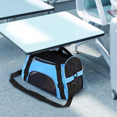 Транспортна сумка для тварин: переноска для собак та котів, водонепроникна, з сітковим вікном, L (50 x 23 x 34 см)