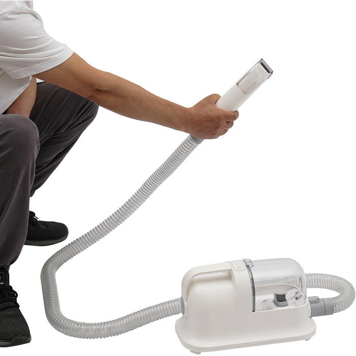 Професійна машинка для стрижки собак зі вбудованим пилососом, комплект для грумінгу тварин, 11800Pa, тиха, 5 інструментів, видалення шерсті для собак та котів