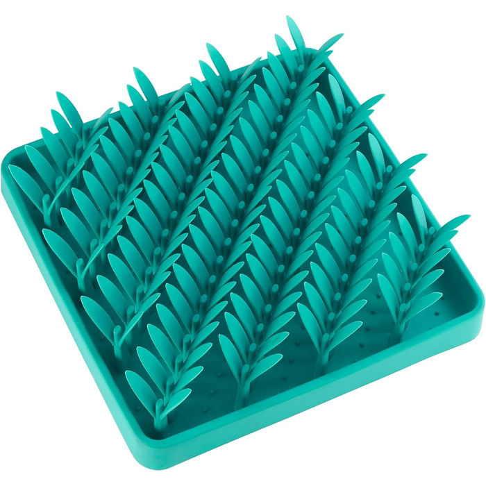 Силіконова килимок для собак PEGGY11, 28×28 см, Slow Feeder, антиковзаюча, легка у митті