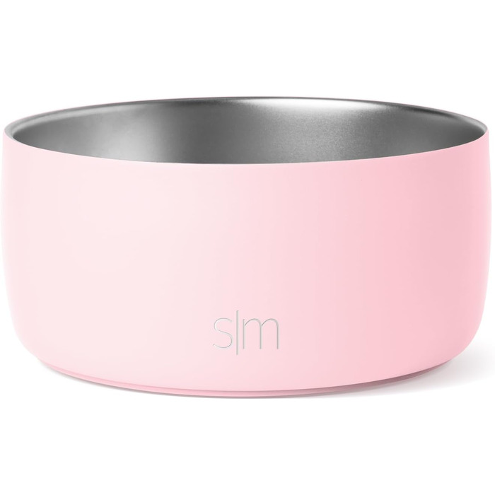 Миска для собак та котів Simple Modern Bentley Collection з нержавіючої сталі, ізольована, велика (1,8 л), Rouge