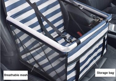 Автокрісло для тварин: чохол для собак та котів, дихаючий, водовідштовхуючий, з пелюшкою, блакитний, для подорожей