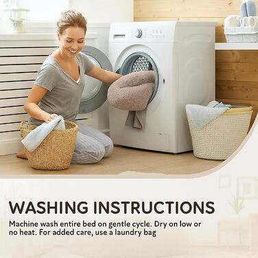 Заспокійливе ліжко для собак у вигляді пончика, м'який плюш, кругле ліжко для котів, зручне, м'яке, можна прати, подушка, самопідігріваюче ліжко для тварин з неслизьким дном, ліжко-гніздо для сну та відпочинку 60 x 60 x 20 см (Д x Ш x В) у кольорі тауп