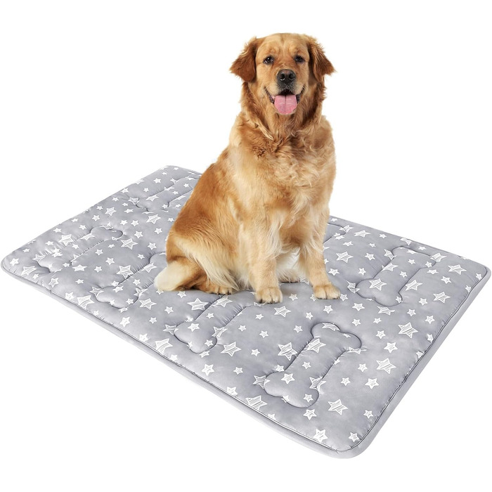 М'який килимок для собак з принтами, 106,7 x 71,1 см, з неслизьким дном, для клітки, машинного прання