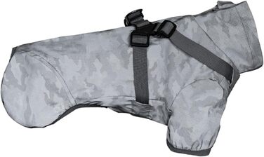 Водонепроникний дощовик для собак BT Bear, відбиваючий, сірий/камуфляж, розмір XXL