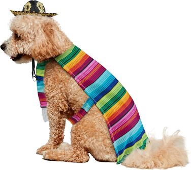 Костюм для собак Рубіс: мексиканський сарапе, розмір S, для Хелловін