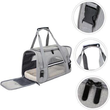 Рюкзак-переноска для тварин JOINPAYA: дихаючий матеріал, сітчасте вікно, регульований ремінь, універсальна сумка для собак та котів на подорожі, кемпінг та прогулянки