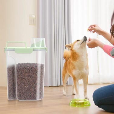 Контейнер для корму для собак та котів, 3.6-5.4 кг, BPA-free, зелений