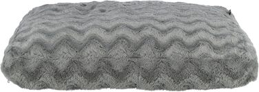 Ортопедичне собаче ліжко TRIXIE Vital Loki 65x50 см - м'яке ліжко з Memory Foam для собак, сірого кольору