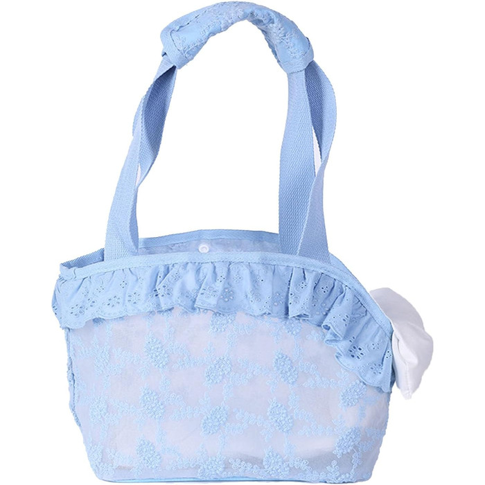 Траспортна переноска для собак, 5 кг, дихаюча, біла/блакитна, розмір S