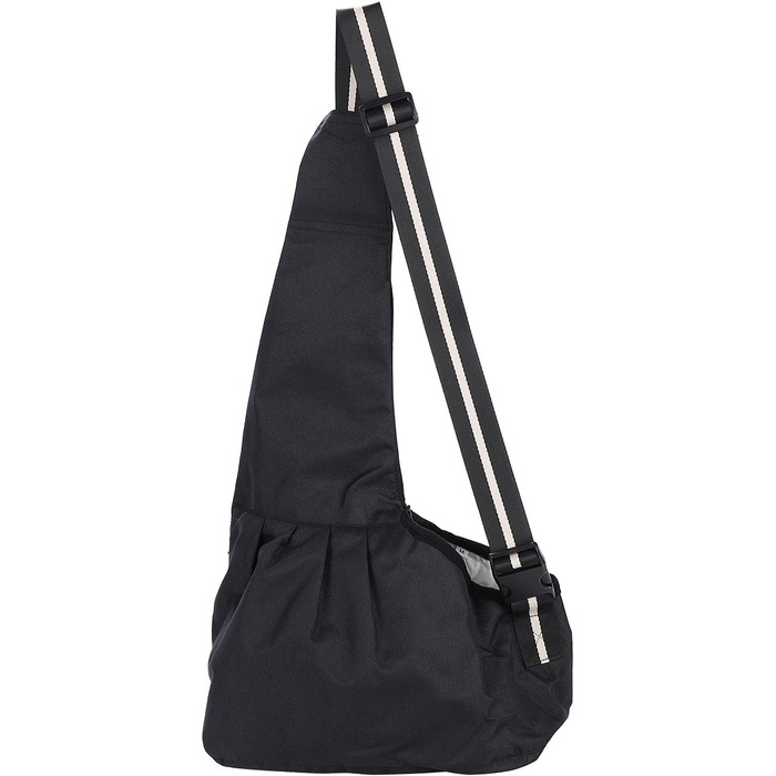 Сумка-переноска для собак і котів Oxford, чорна, регульована, до 5 кг, для подорожей та прогулянок