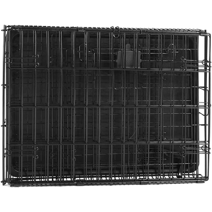 Клітка для собак Amazon Basics складана, металева, чорна, 61 x 46 x 51 см