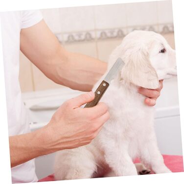 Набір для видалення шерсті домашніх тварин BESPORTBLE: широка щітка для вичісування та щітка для видалення шерсті