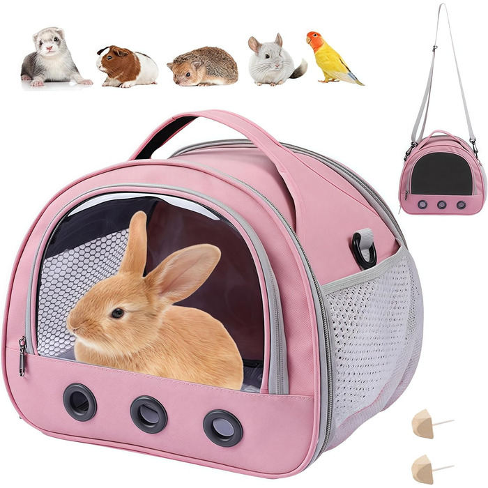 Транспортна переноска для тварин: котів, собак, кроликів, птахів. Складана переноска з плечовим ременем