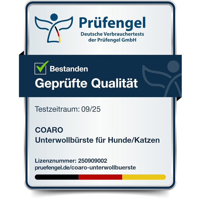 Підшерстова щітка для собак та котів з двосторонніми лезами для легкого догляду за шерстю – неслизька ручка для надійного захвату – професійна щітка для видалення підшерстка