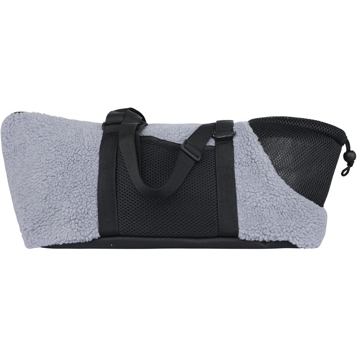 Транспортна сумка для собак та котів - зручна та дихаюча переноска для вигулу на вулиці (сірий)