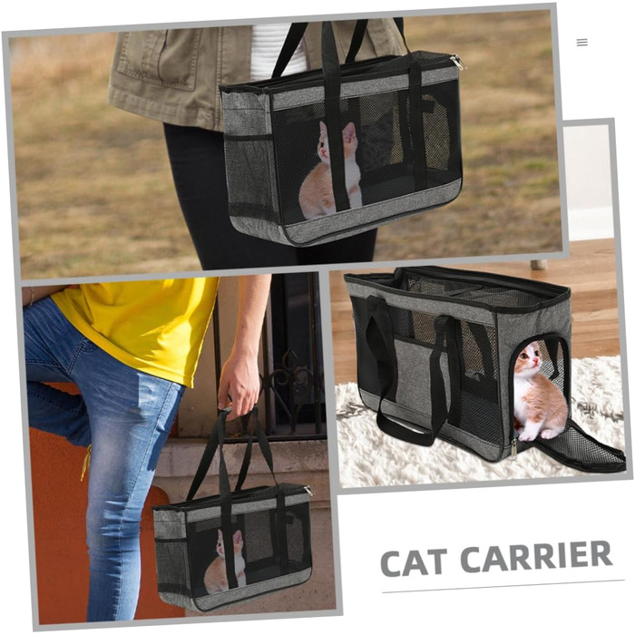 Транспортна сумка для котів HAPINARY, складана переноска для тварин, дихаюча переноска для котів, простора переноска для комфорту вашого улюбленця