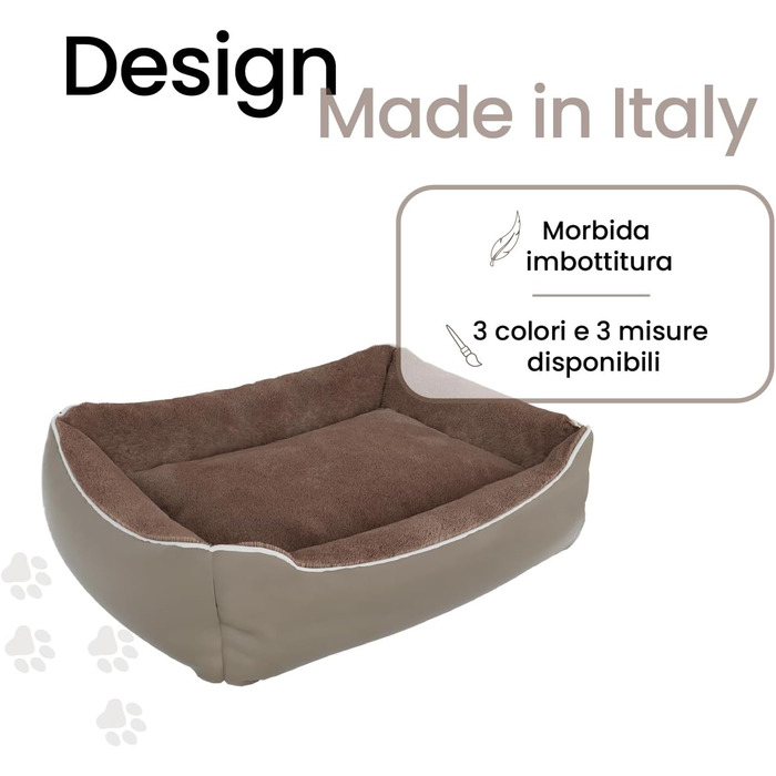 Кімната для домашніх тварин Sogni E Capricci Bett, 48 x 42 x 16 см (кремовий колір, розмір 84 x 66 x 19 см, NUVOLA)