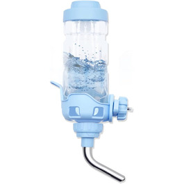 Автопоїлка Vannon для собак і котів, 425 мл, BPA-free, протикрапельна, для клітки, діаметр насадки 12 мм, синя