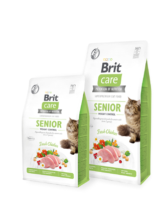Сухий корм Brit Care Cat Grain Free Senior для літніх котів, 7 кг