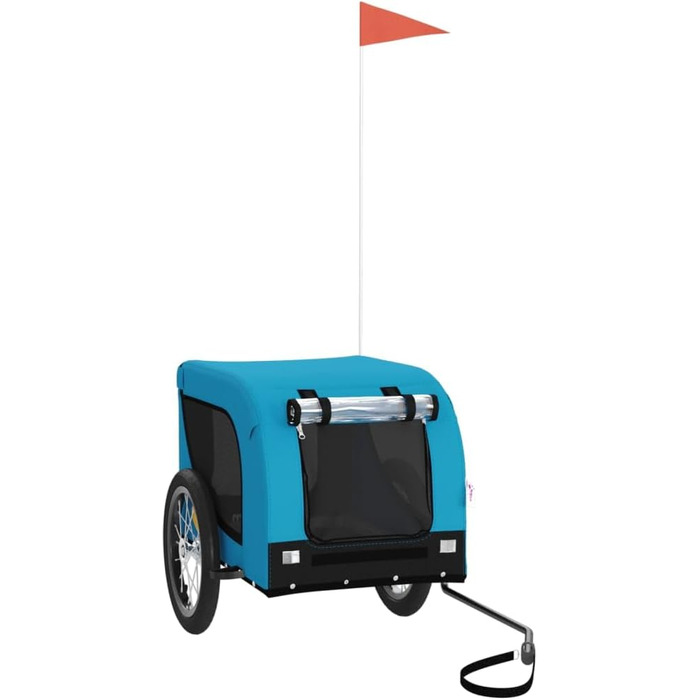 Причіп для велосипеда Gecheer для собак та інших домашніх тварин, блакитний (124 x 65 x 66 см)