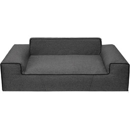 Ліжко для собак Glamour New чорне Inari, знімний чохол, розмір M 78x53 см, для малих і середніх порід