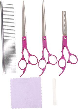 Професійні вигнуті ножиці для грумінгу собак Mipcase з нержавіючої сталі. Безпечні закруглені кінчики для стрижки та догляду вдома та в салоні