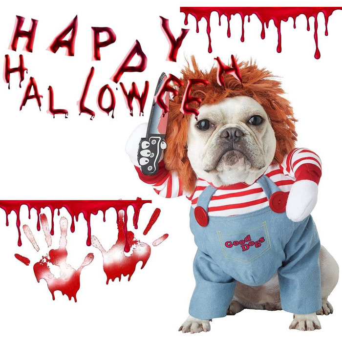 Костюм для собак на Halloween: костюм для кота, косплей, вечірка, смішний костюм для собак, для собак маленьких та великих (M)