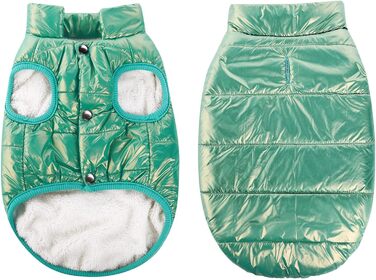 Зимовий теплий одяг для собак ASENKU: водонепроникний зимовий теплий одяг з флісовою підкладкою для малих, середніх та великих собак (М'ятний, XL)