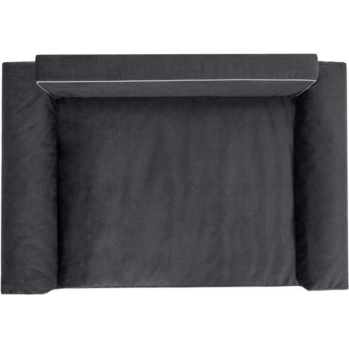 Ліжко для собак, лежанка для тварин, кошик для котів, знімний чохол, чорний колір, XXL (116x78 см), Fancy