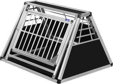 Транспортний бокс Transportbox N59 для собак, алюміній, 82x98x65 см, з аварійним виходом та захистом бампера