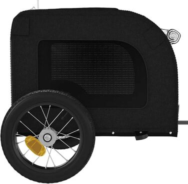 Фаркоп-причіп для собак Gecheer, Oxford-тканина та дах з ПВХ, велика кабіна 62x40x40 см, вантажопідйомність до 30 кг, для безпечного транспортування собак та котів