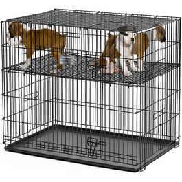 Ігровий вольєр для цуценят з піддоном та сіткою підлоги 24' x 36' x 30' S 1,3 см, сітка підлоги