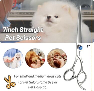 Професійна ножиця для грумінгу собак, JP440C з нержавіючої сталі, для собак, котів, кроликів, грумінг, догляд за шерстю