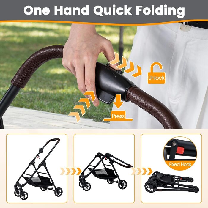 Фантаск 3-в-1 Візок для собак, переноска, сумка-переноска до 15 кг з регульованим тентом, кошиком та тримачем для напоїв, візок для домашніх тварин, складна конструкція, візок для собак, котів, домашніх тварин (Чорний)