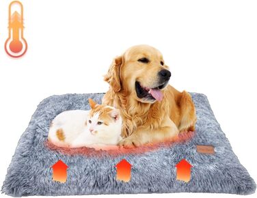 Самогріюча килимок для котів та собак Little Bean, 60x45x6 см (S) / 90x60x10 см (L), без кабелю, не електричний, для дому та вулиці, антиковзаюча