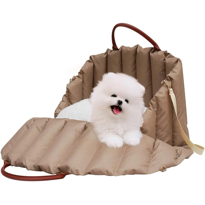 Автомобільний лежак для собак у вигляді накидки на сидіння, 55x42x42 см, темно-хакі