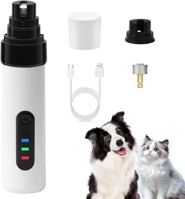 Електричний точило для собачих кігтів Krallenschleifer, USB, тихе точило для собак та котів великих, середніх та малих порід