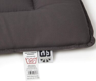 Підстилка для собак Wallace & Jones: м'яка, миється до 95°C, 75 x 55 см, сіра