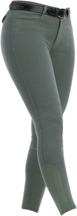 Лосини для верхової їзди Riding World Alexandrie для жінок та дітей | Лосини з накладками на колінах, кишені, 6 кольорів, розміри 104-176 та 32-44, колір: зелений