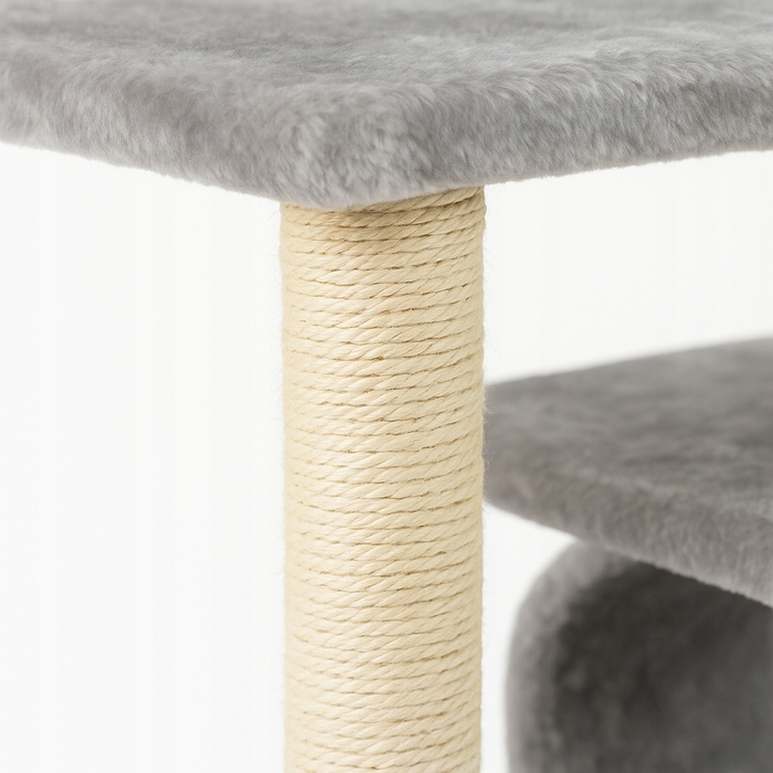 Високий когтеточка-комплекс з лежаком та стовпчиком, вежа для котів Wideshop 61 - 100 см