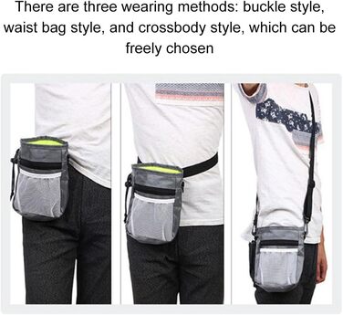 Сумка для ласощів для собак, для тренувань та прогулянок, з тримачем для пакетів, регульований ремінь, для цуценят та подорожей