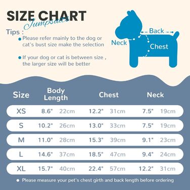 Піжама для собак маленьких порід, фліс, теплий пуловер для собак, комплект 2 шт. X-Small (довжина спини 22 см), блакитний