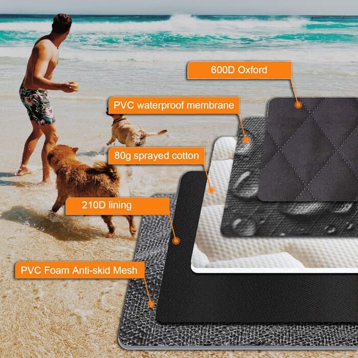 Захисний чохол на сидіння автомобіля KEYOOG для собак, килим-гамак, водовідштовхувальний, зносостійкий, антиковзний, 137x140 см