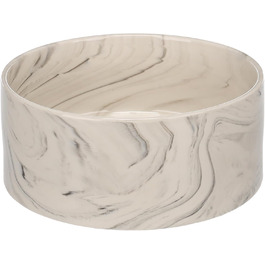 Миска для собак Керамічна, кругла, 1.2л, сіра, для великих собак, Flamingo Dog Bowl Baron, миється в посудомийній машині