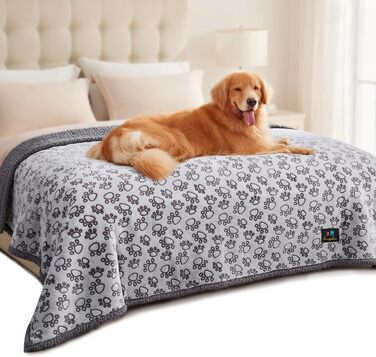 Водонепроникний коврик для тварин Luciphia, рожевий, захист від протікань, для собак та котів, Sherpa-fleece, захист меблів, середній та великий розмір