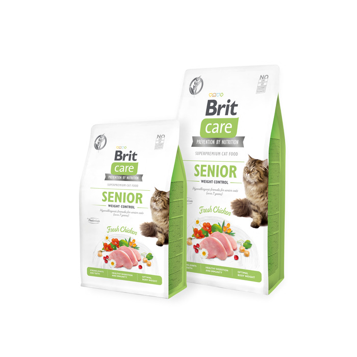 Сухий корм Brit Care Cat Grain Free Senior для літніх котів, 7 кг