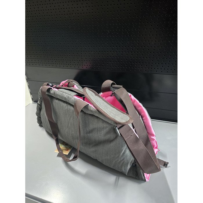 Сумка-переноска для собак і котів Flamingo Xenos Taupe - 47x25x28 см - Міцна та зручна