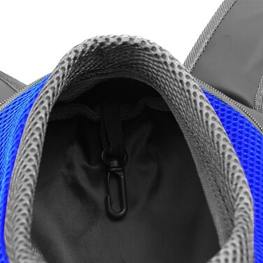 Рюкзак-переноска для собак та котів NHSUNRAY: дихаючий, зручний, з регулюванням та світловідбиваючими смугами (Блакитний)